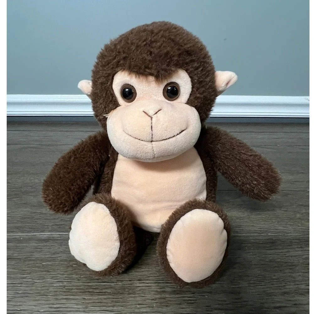 Plush Monkey Stuffed Animal Brown Beige PlushRush‎ Kids Toy